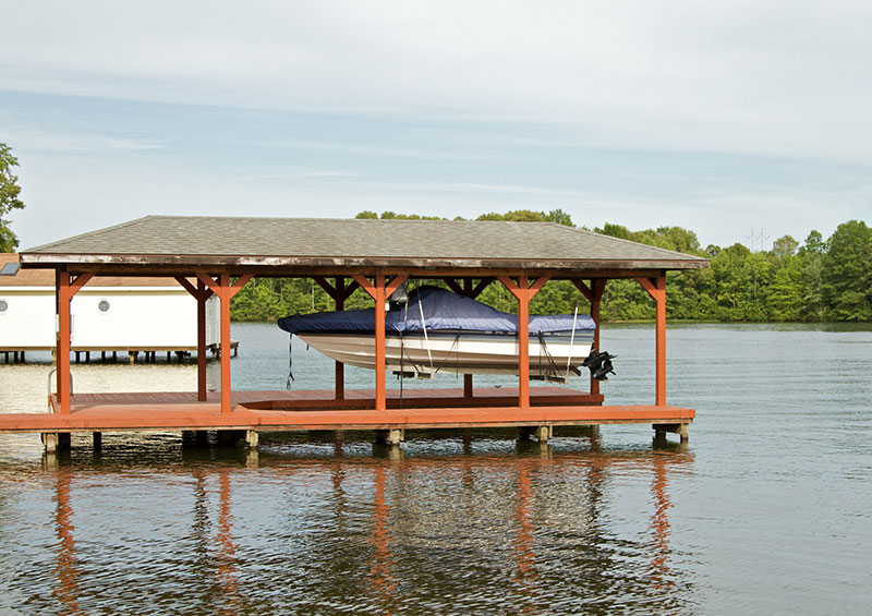 Hoisted Boat